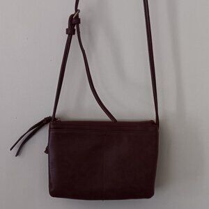 Susan Joy Burgundy Vegan Leather Crossbody Used
